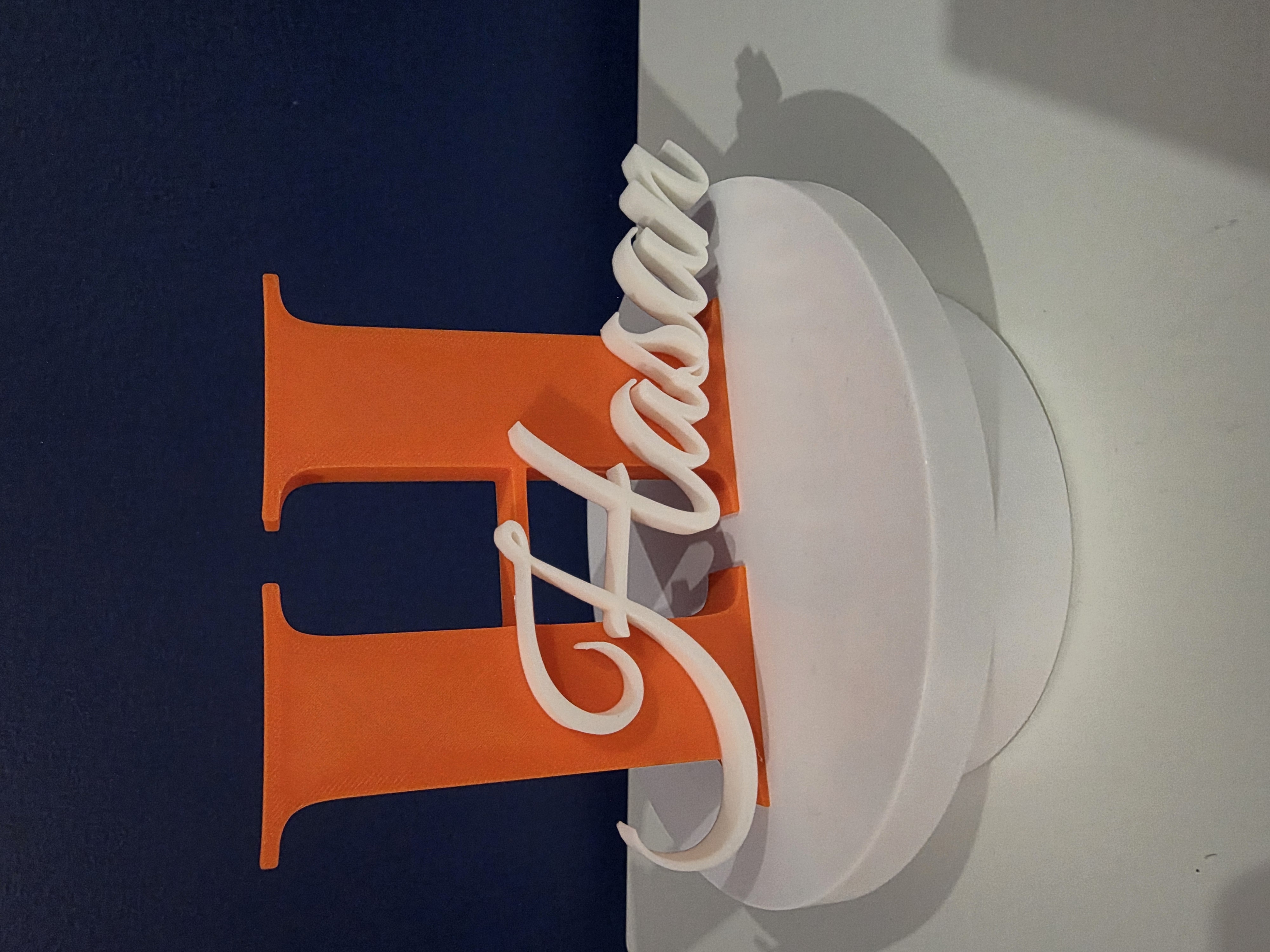 Customizable Initial Name Sign