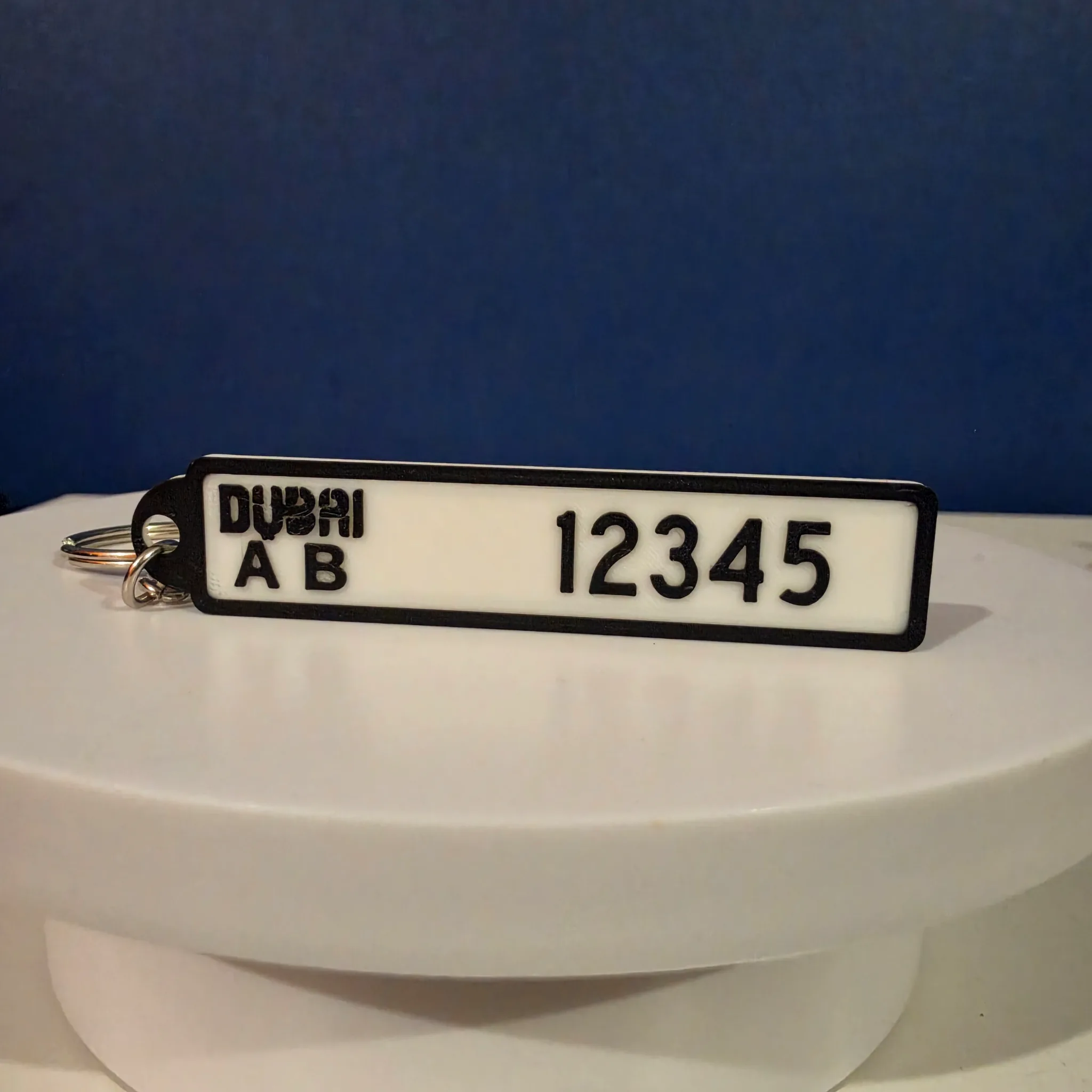 Dubai License Plate Keychain